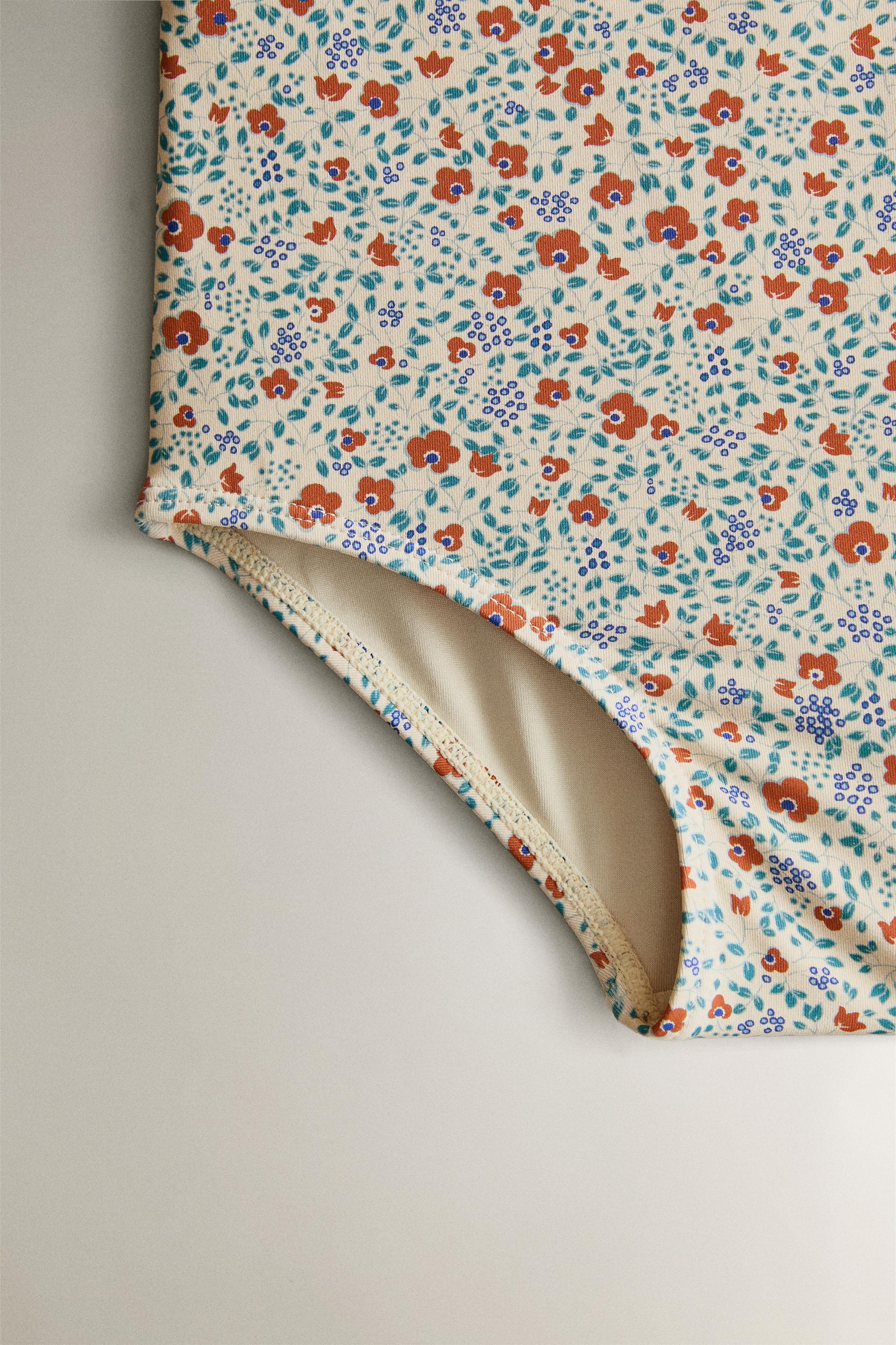 MAILLOT DE BAIN ENFANT VOLANT FLEURS